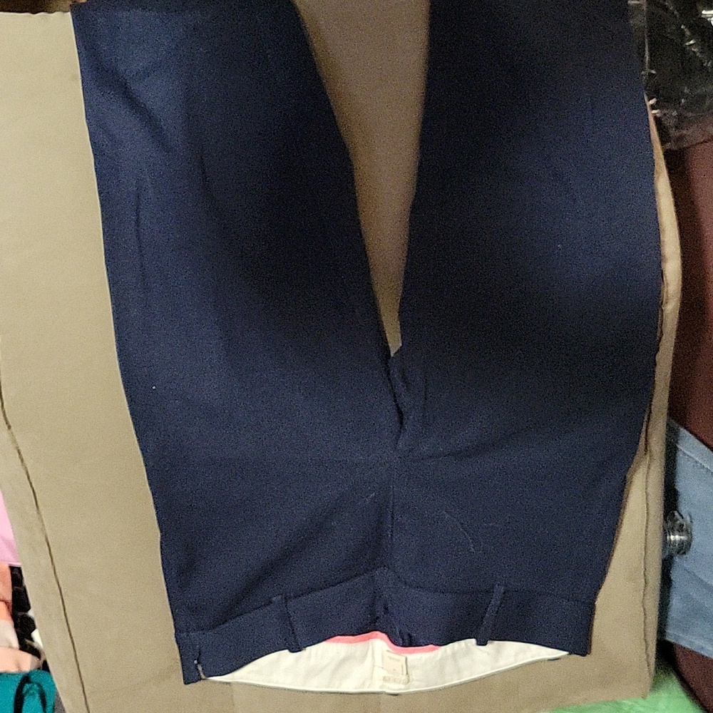 Uniform Pants JCrew Winnie Juniors Size 0 Navy Stretch Fabric